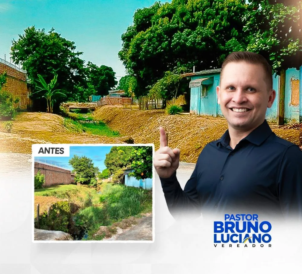 Pedido atendido: Córrego dos Tanques passa por limpeza a pedido do vereador Pastor Bruno Luciano
