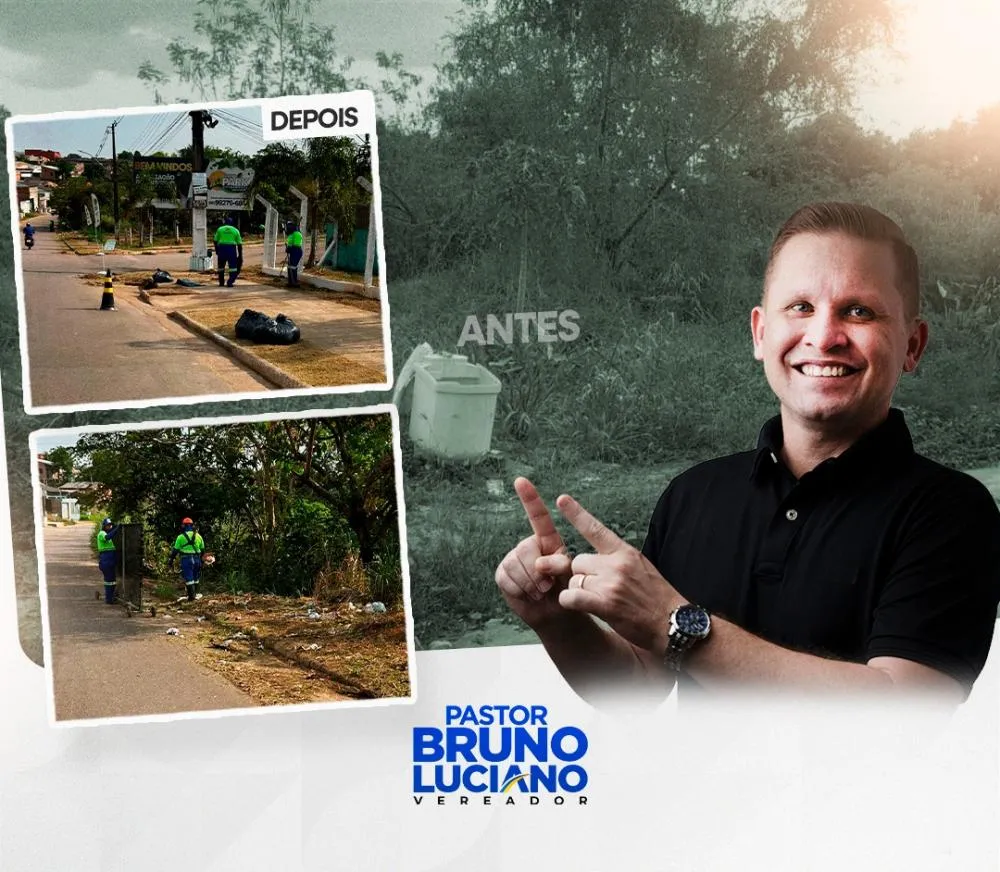 Atendendo ao pedido do vereador Pastor Bruno Luciano, a Prefeitura realiza limpeza no bairro Nova Floresta