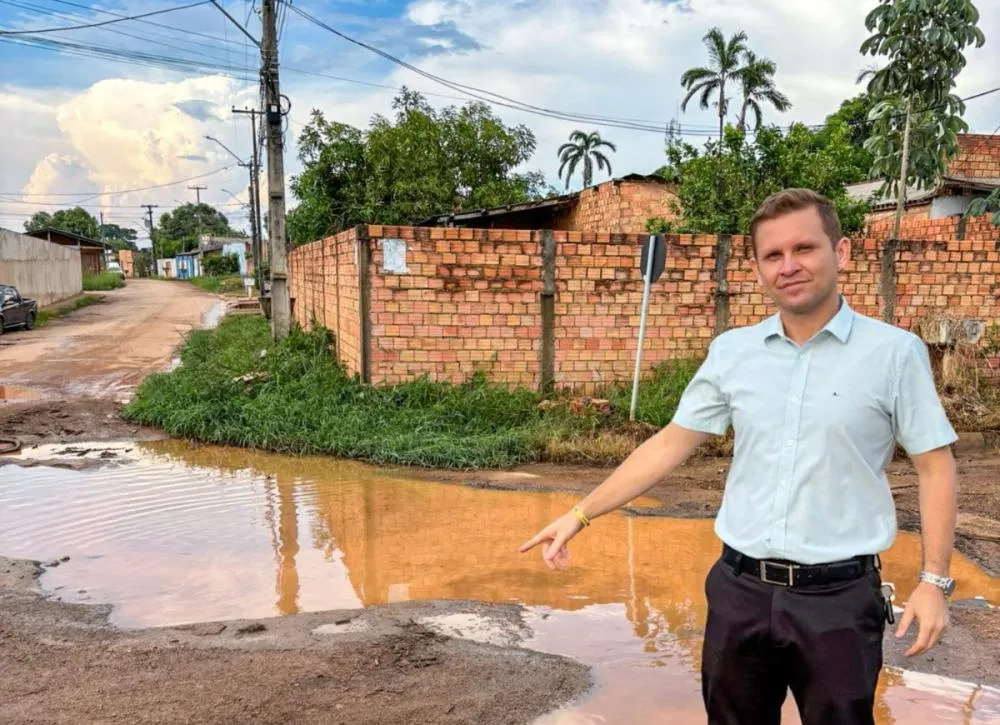 Manutenção urgente: vereador Pastor Bruno Luciano cobra pavimentação no cruzamento das ruas Joanópolis e Joaçaba, no bairro Aeroclube