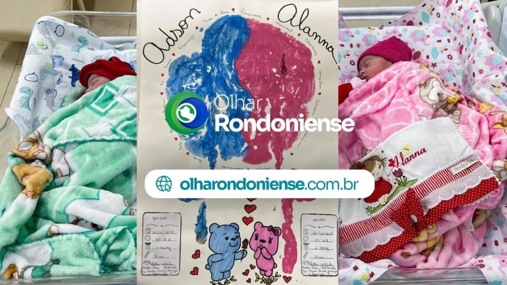 Milagre em dose dupla: Hospital Municipal de Jaru celebra o nascimento natural dos gêmeos Alanna e Adson