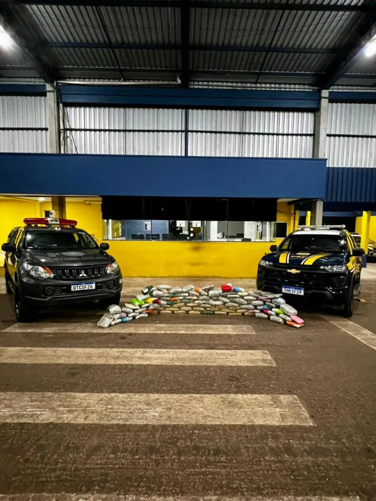 PIMENTA BUENO: PRF apreende quase 70 kg de skunk escondidos em caminhão na BR-364, em Rondônia