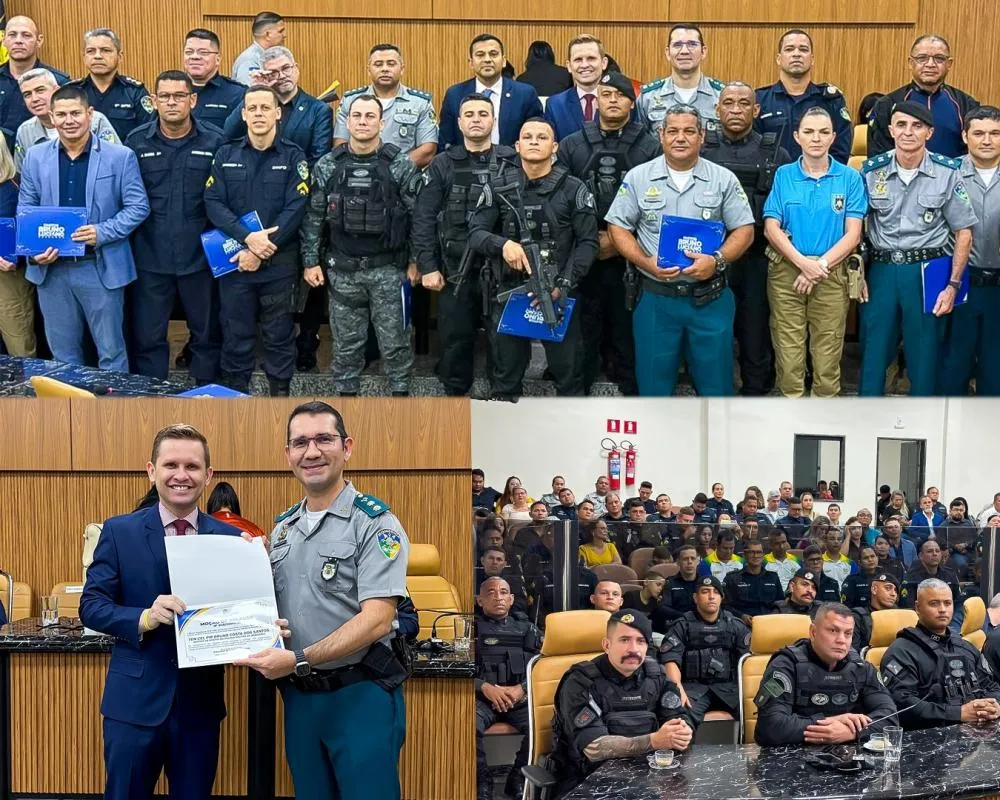 Câmara Municipal de Porto Velho Homenageia Policiais e Bombeiros Militares por Propositura do Vereador Pastor Bruno Luciano