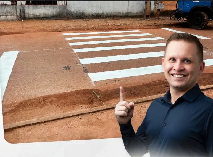 COMPROMISSO COM A SEGURANÇA: Ação do Vereador Pastor Bruno Luciano garante Faixa de Pedestre no Bairro Mariana