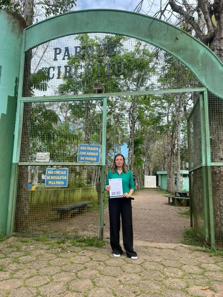 Sofia Andrade comemora avanço na revitalização do Parque Circuito em Porto Velho