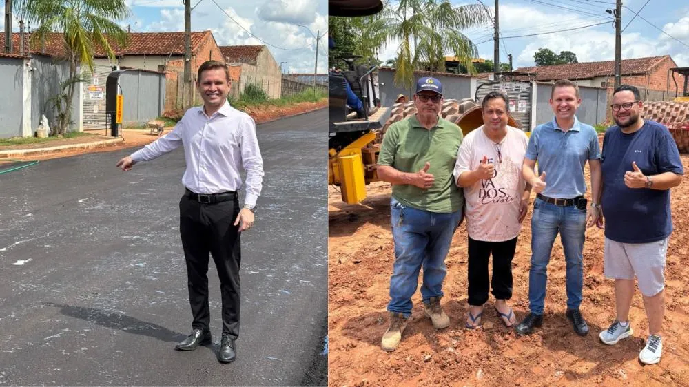 Pedido do gabinete do vereador Pastor Bruno Luciano é atendido e rua Circular é pavimentada no bairro Novo Horizonte