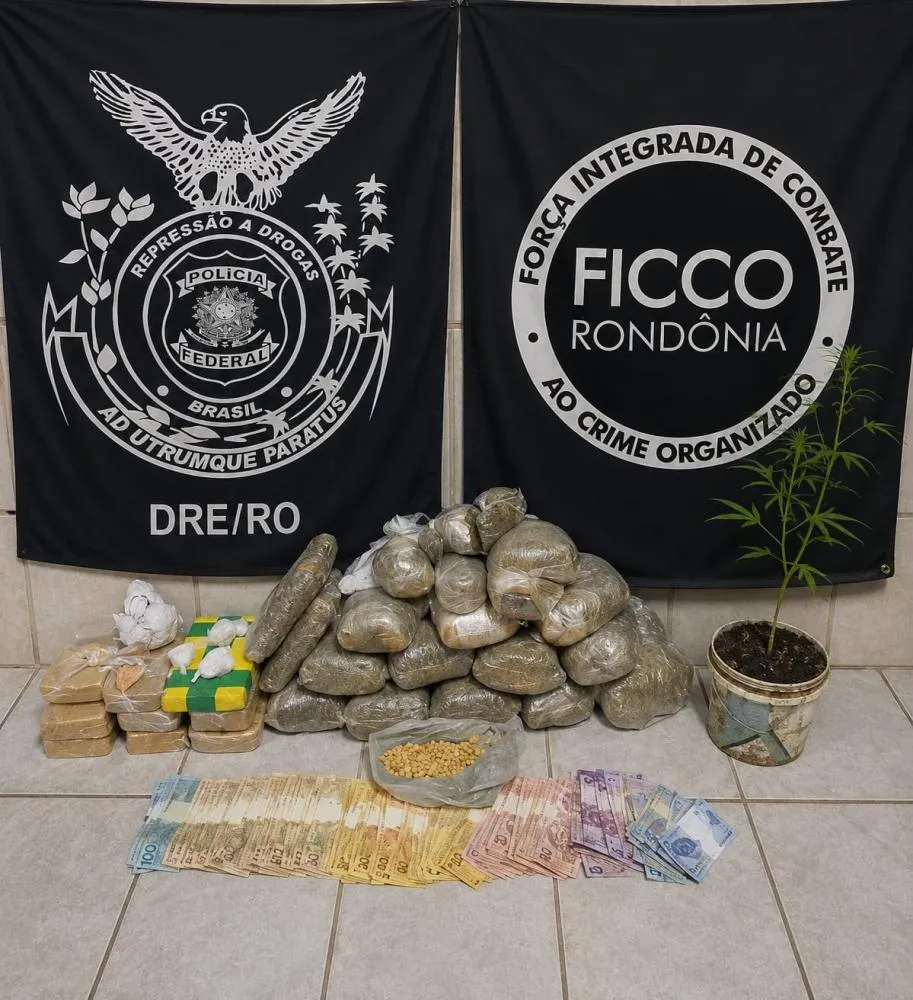  Suspeito é preso após polícia encontrar 27 quilos de drogas em residência de Porto Velho