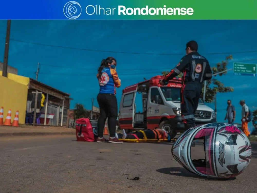 Motocicletas estão envolvidas em 82% dos atendimentos por acidentes de trânsito em Porto Velho