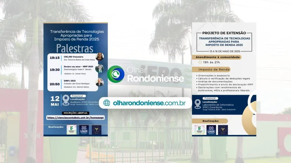 Imposto de Renda 2025: parceria entre IFRO e UNIR oferece capacitação e atendimento gratuito à comunidade em Porto Velho