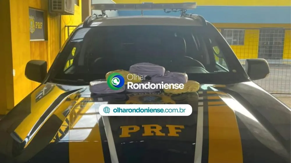  PRF apreende mais de 7 kg de pasta-base de cocaína em Rondônia