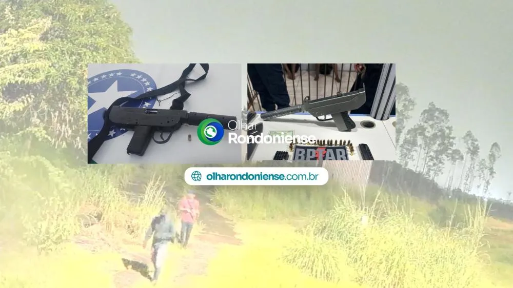 Submetralhadoras artesanais semelhantes à UZI israelense acendem alerta sobre avanço do crime armado em Rondônia