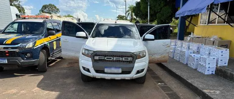 PRF em Rondônia apreende cerca de 20.000 maços de cigarros