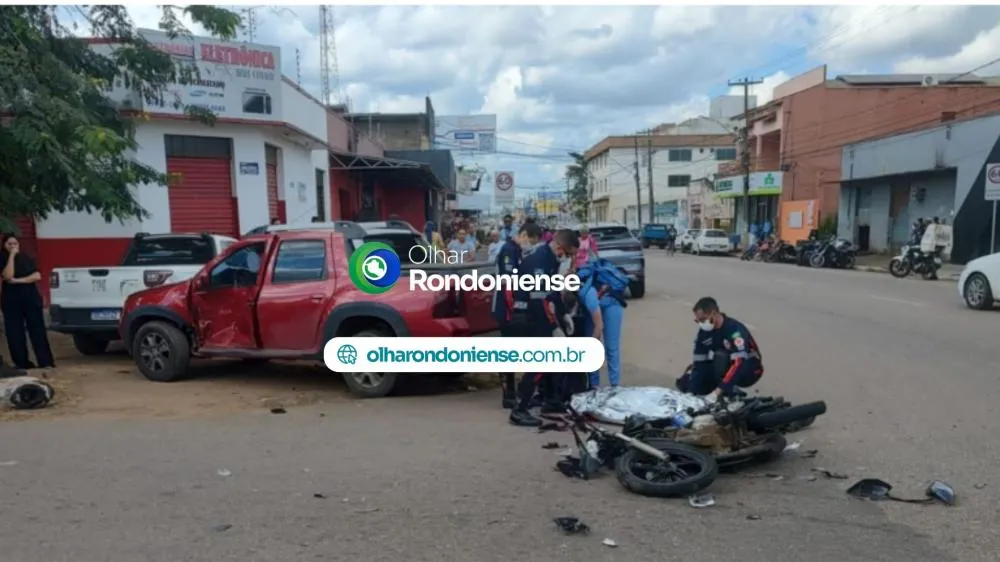 Mais um acidente com fim trágico em Porto Velho: motociclista morre após ser atropelado por caminhonete na Avenida Amazonas