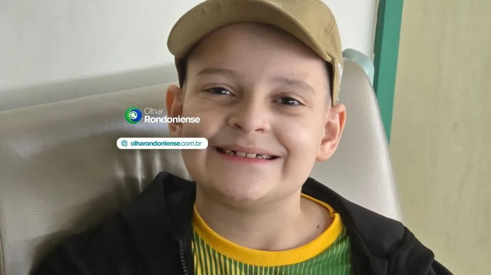 Davi Lucas, de 8 anos, luta contra a leucemia em Porto Velho e precisa de um doador compatível de medula óssea