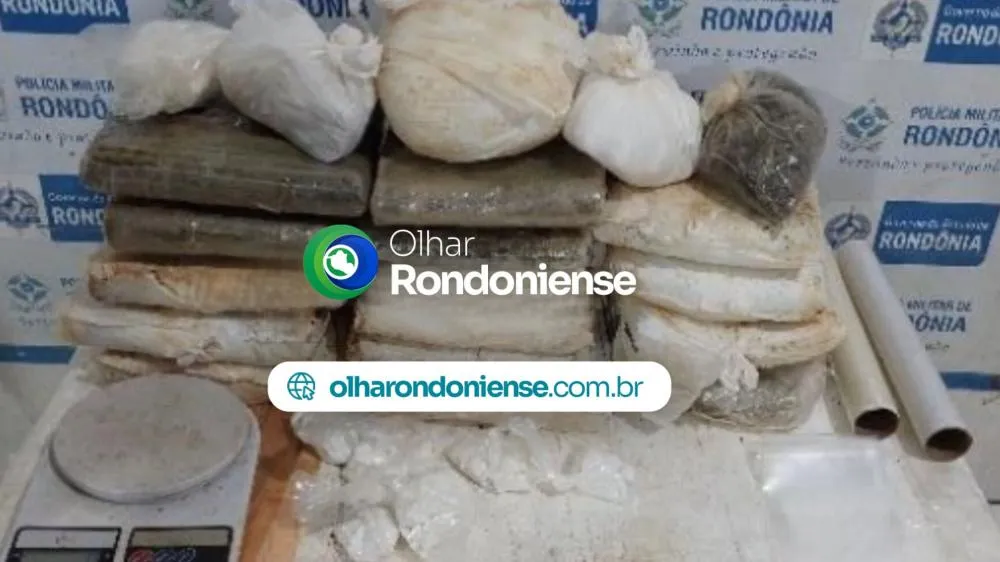 Correu, mas deixou o rastro“: PM encontra 20 quilos de drogas enterradas em quintal na zona Leste de Porto Velho