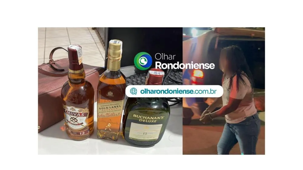 QUASE GARANTIU O SEXTOU: Mulher é presa após furtar garrafas de whisky em atacadista de Porto Velho