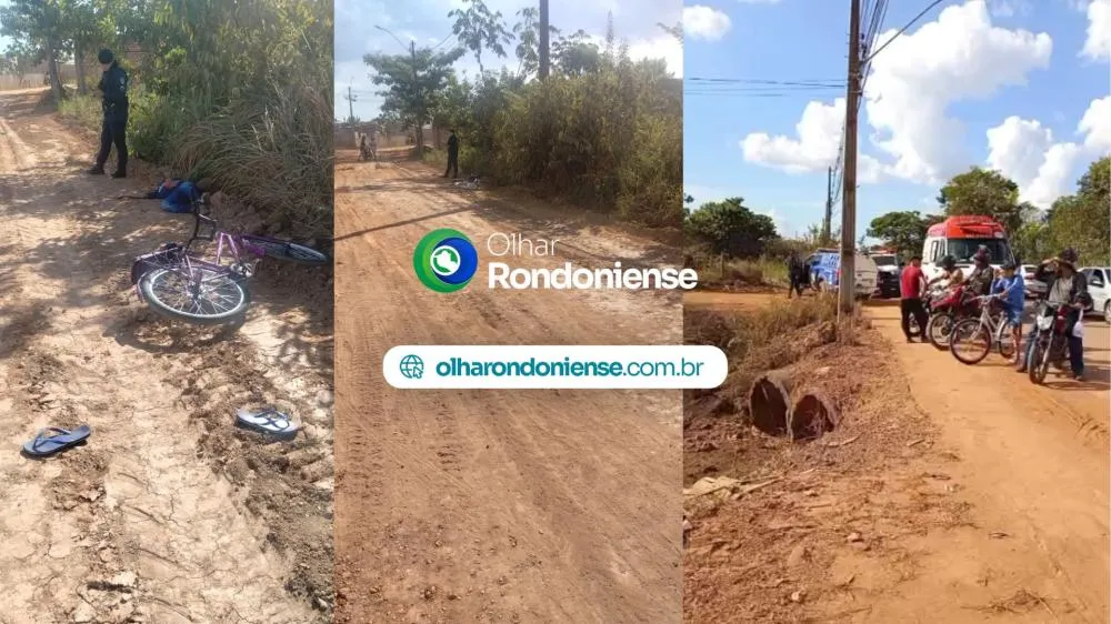 URGENTE: Jovem ciclista é executado a tiros na zona Leste de Porto Velho