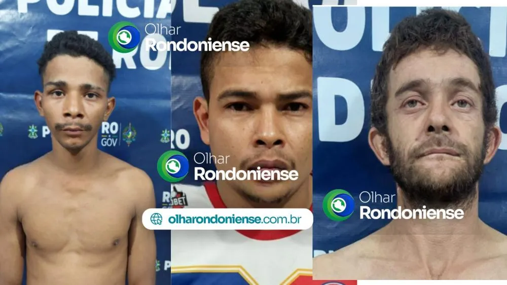 Domingo de prisões: 5º Batalhão da PM realiza três capturas em diferentes regiões de Porto Velho