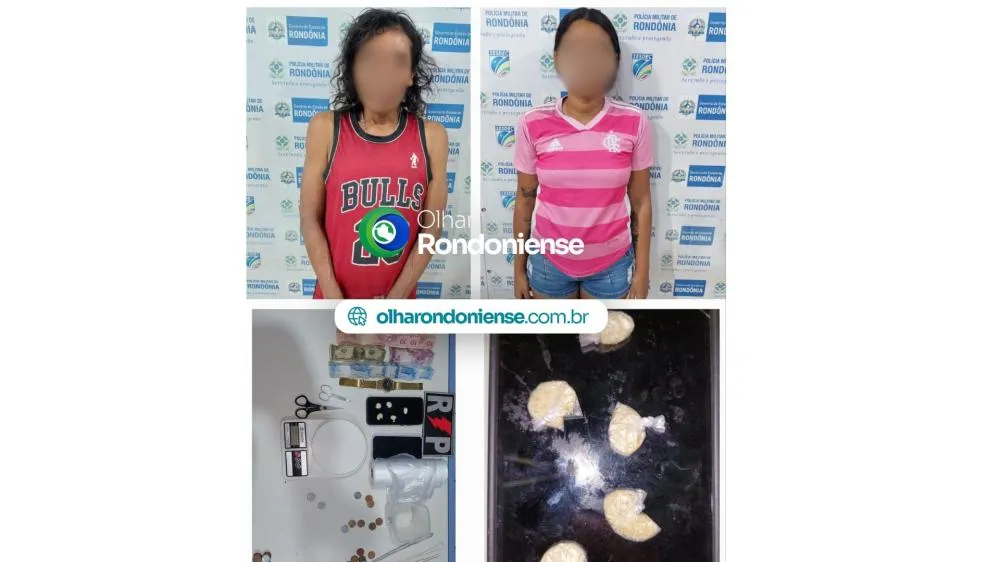 Guarnição do 5º BPM prende dupla em operação contra tráfico de drogas no Bairro Nova Porto Velho