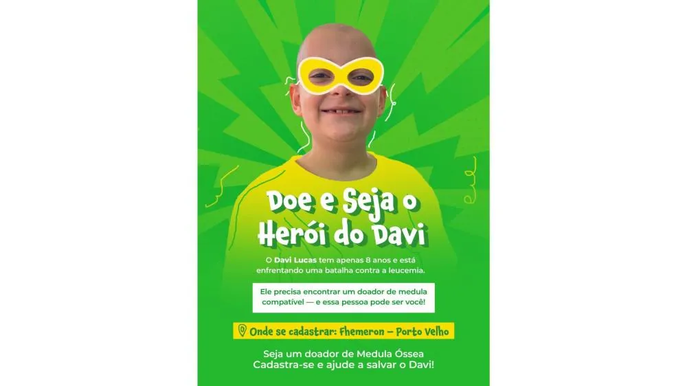 Pequeno Davi Lucas, de 9 anos, luta pela vida na UTI enquanto aguarda um doador de medula óssea