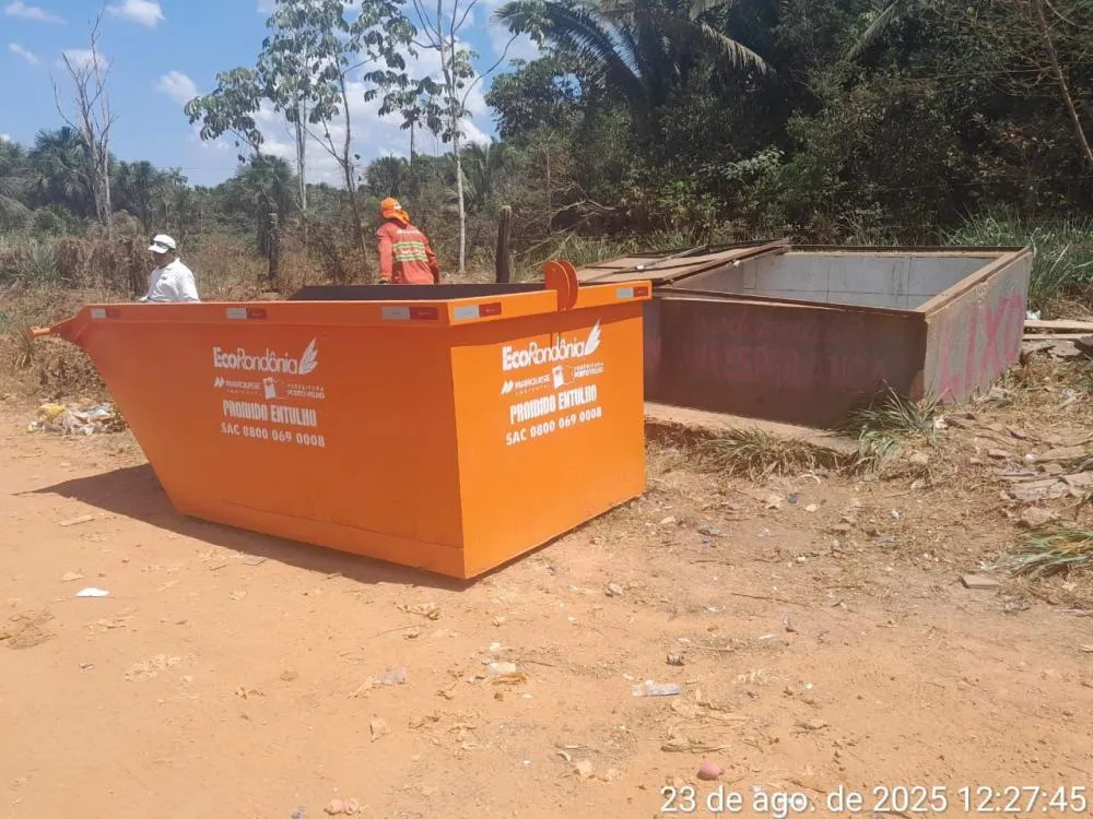 Pedido de Sofia Andrade é atendido e Eco Rondônia realiza limpeza na Av. Chiquilito Erse
